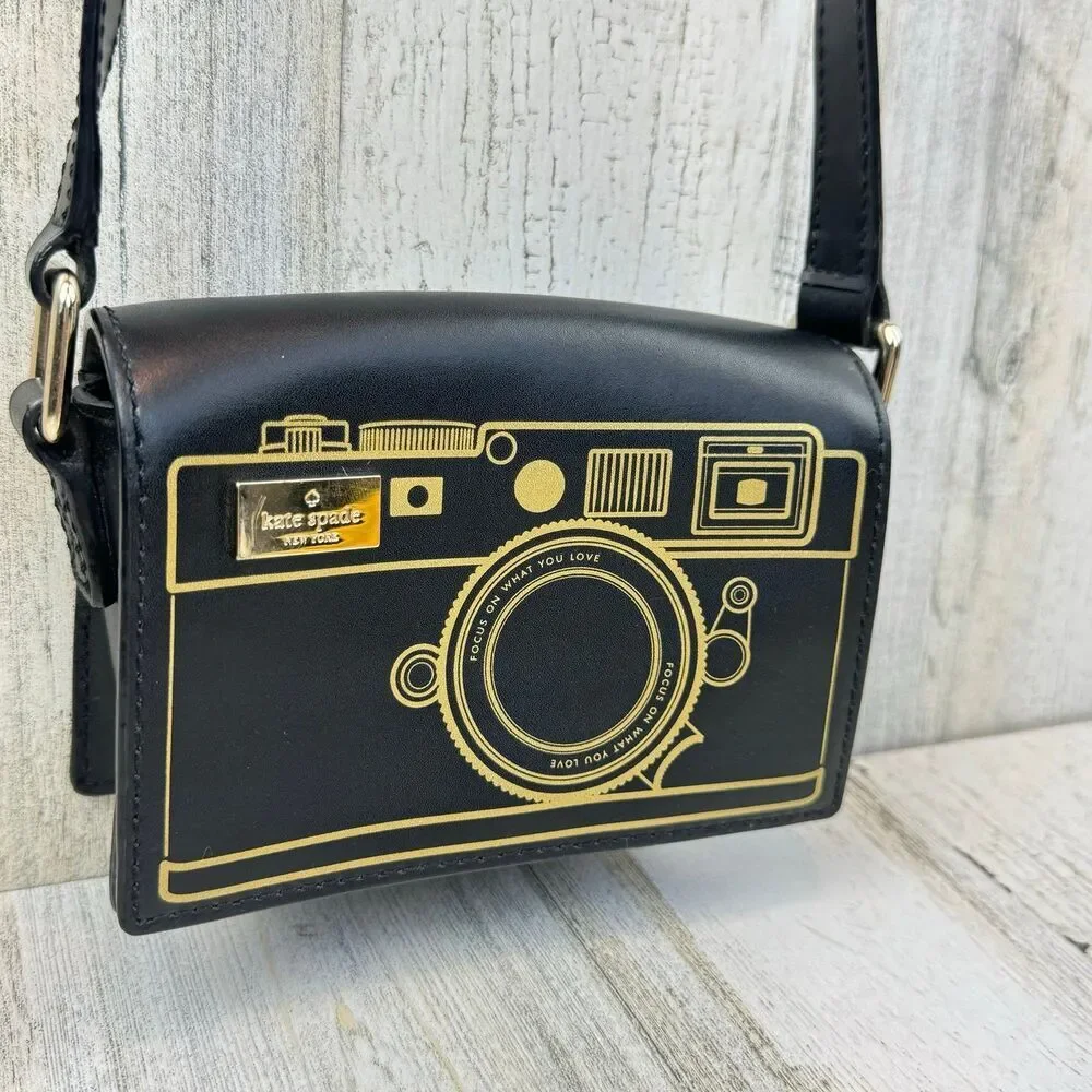 Kate Spade NY New York Black Crossbody Camera Bag Hard To Find